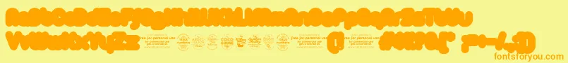 More about ZAristaExtrafilledTrial Font ZAristaExtrafilledTrial Font – Orange Fonts on Yellow Background