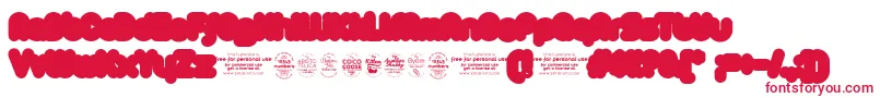 ZAristaExtrafilledTrial Font – Red Fonts on White Background