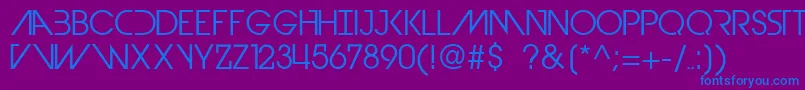 DevilBreezeBook Font – Blue Fonts on Purple Background