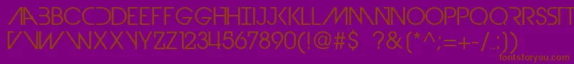 DevilBreezeBook Font – Brown Fonts on Purple Background