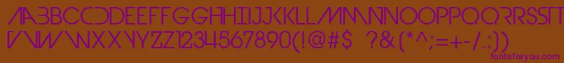 DevilBreezeBook Font – Purple Fonts on Brown Background