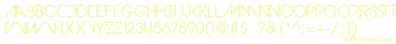 DevilBreezeBook Font – Yellow Fonts on White Background