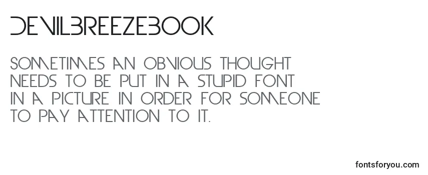 Review of the DevilBreezeBook Font