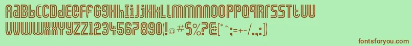 Galledis Font – Brown Fonts on Green Background