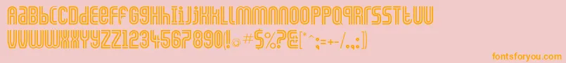 Galledis Font – Orange Fonts on Pink Background