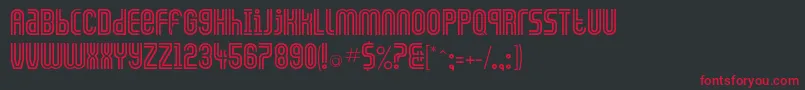 Galledis Font – Red Fonts on Black Background