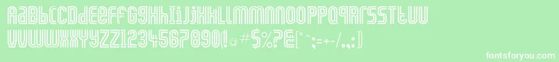 Galledis Font – White Fonts on Green Background