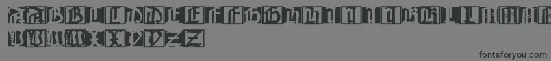 フォントJohannesbricks – 黒い文字の灰色の背景