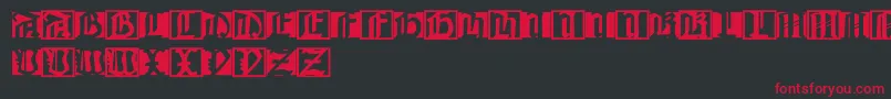 Johannesbricks Font – Red Fonts on Black Background
