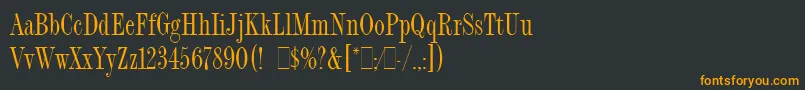 fuente FashionCompressedLetPlain.1.0 – Fuentes Naranjas Sobre Fondo Negro