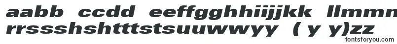 UniversLt93ExtraBlackExtendedOblique-fontti – hausan fontit