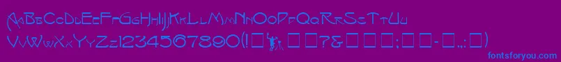 Más sobre la fuente IsadoraCapitals fuente IsadoraCapitals – Fuentes Azules Sobre Fondo Morado