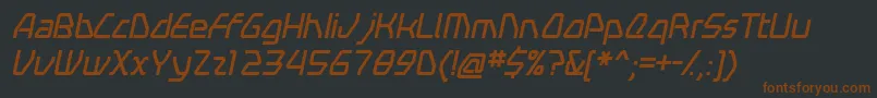 Шрифт Swervei – коричневые шрифты на чёрном фоне