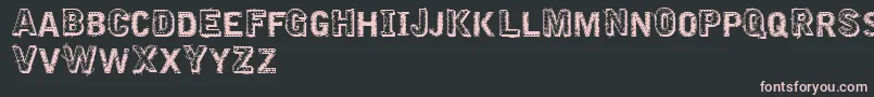 VtksEmbroidery Font – Pink Fonts on Black Background