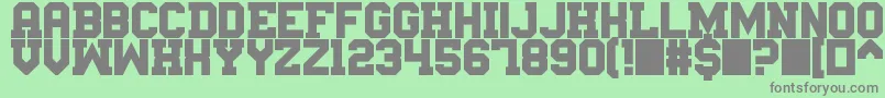 Messemuenchen Font – Gray Fonts on Green Background