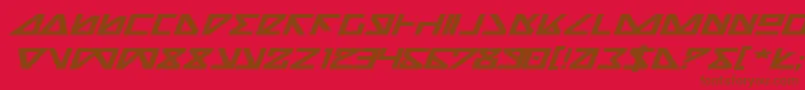 Nickbei Font – Brown Fonts on Red Background