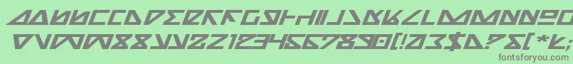 Шрифт Nickbei – серые шрифты на зелёном фоне