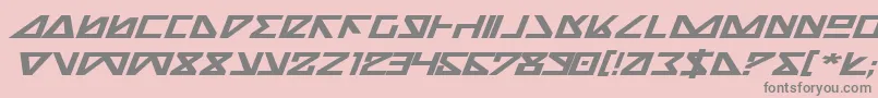 Nickbei Font – Gray Fonts on Pink Background