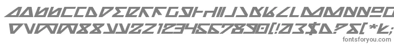 Nickbei-Schriftart – Graue Schriften auf weißem Hintergrund