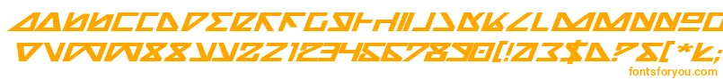 Nickbei Font – Orange Fonts on White Background