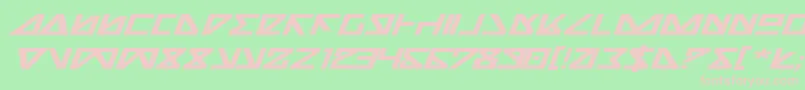 Nickbei Font – Pink Fonts on Green Background