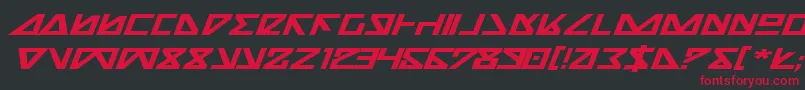 Nickbei Font – Red Fonts on Black Background