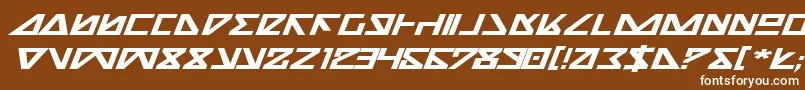 More about Nickbei Font Nickbei Font – White Fonts on Brown Background