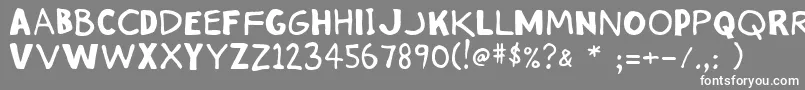 フォントStink – 灰色の背景に白い文字