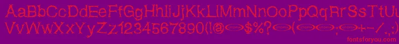 Netherworld Font – Red Fonts on Purple Background