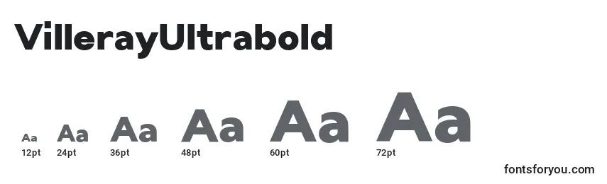 VillerayUltrabold Font Sizes
