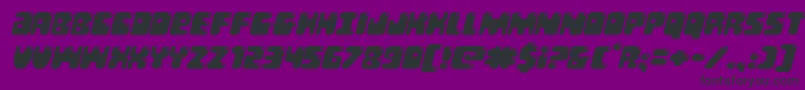 Bubblebuttexpandital Font – Black Fonts on Purple Background