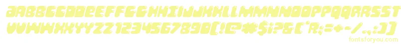 Bubblebuttexpandital Font – Yellow Fonts