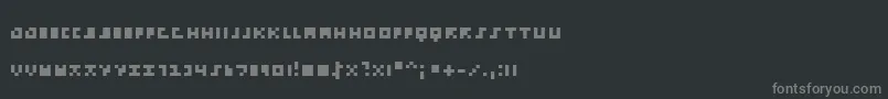 EmpPix Font – Gray Fonts on Black Background