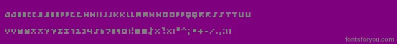 EmpPix Font – Gray Fonts on Purple Background