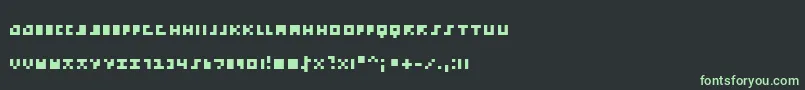 Подробнее о шрифте EmpPix Шрифт EmpPix – зелёные шрифты на чёрном фоне