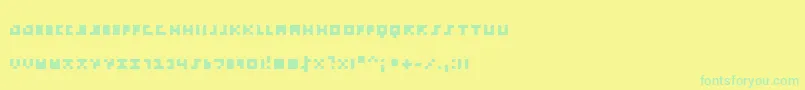 fuente EmpPix – Fuentes Verdes Sobre Fondo Amarillo