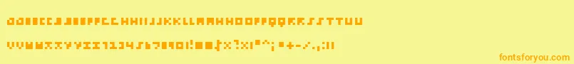 Подробнее о шрифте EmpPix Шрифт EmpPix – оранжевые шрифты на жёлтом фоне