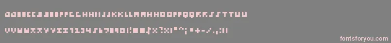 EmpPix Font – Pink Fonts on Gray Background