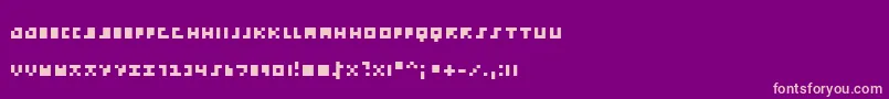 Шрифт EmpPix – розовые шрифты на фиолетовом фоне