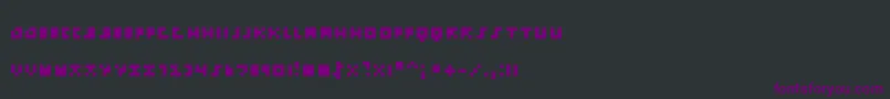 フォントEmpPix – 黒い背景に紫のフォント