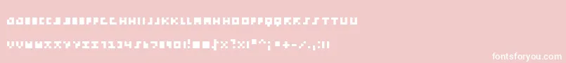 EmpPix-Schriftart – Weiße Schriften auf rosa Hintergrund
