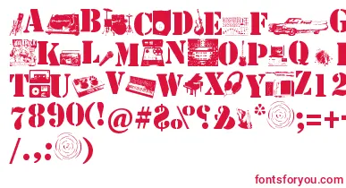 Soundpieces font – Red Fonts