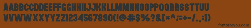 Police Theblackfont – polices noires sur fond brun