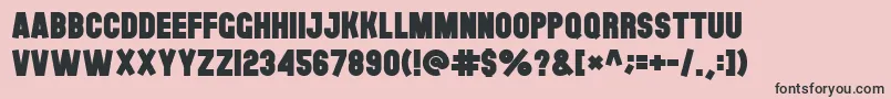 Theblackfont Font – Black Fonts on Pink Background