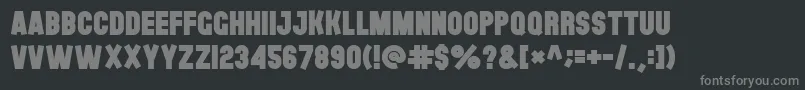 Theblackfont Font – Gray Fonts on Black Background