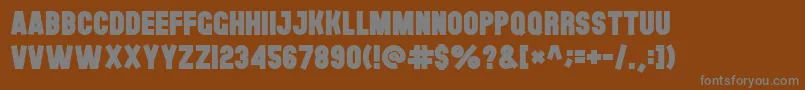 Theblackfont Font – Gray Fonts on Brown Background