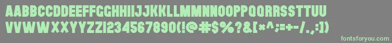 Theblackfont Font – Green Fonts on Gray Background