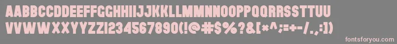 Theblackfont Font – Pink Fonts on Gray Background