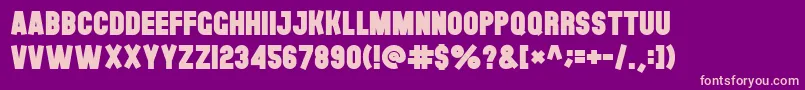 fuente Theblackfont – Fuentes Rosadas Sobre Fondo Morado