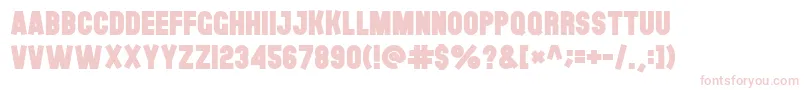 Theblackfont Font – Pink Fonts on White Background